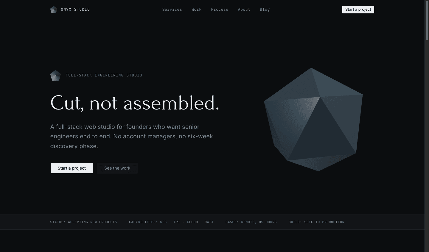 Onyx Studio screenshot